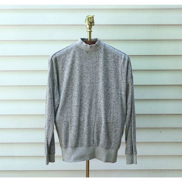 Republic Denim Grey Light Grey Mock Neck Sweater - Picture 1 of 5